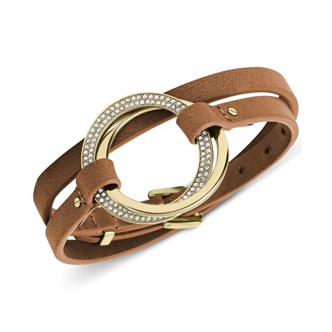 double wrap leather bracelet michael kors|Michael Kors Gold.